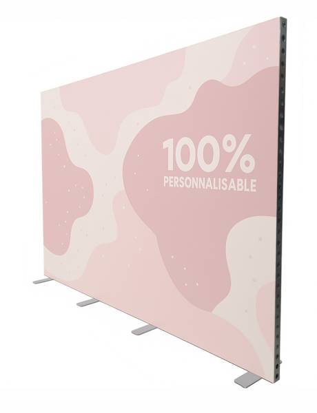 Louer une cloison avec toile personnalisée en 3m X 2.5m à Paris