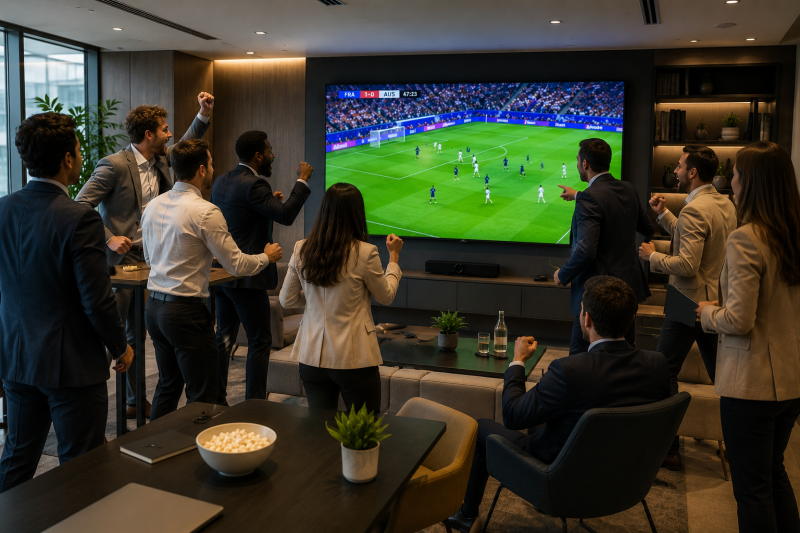 Louer un écran LED pour diffuser les matchs de Coupe du monde de football Paris