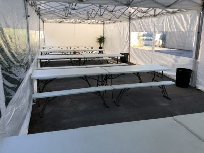 Location de barnum pliant blanc en région parisienne