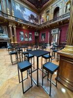 Mobilier évènementiel Kubo noir en location en Seine-et-Marne pour évènement professionnel