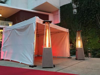 Tente pliante Blanche à la location pour événement extérieur en île de France