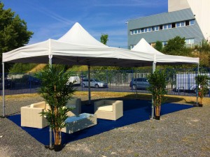 Tente pliable 4x4m en location en région parisienne et à Paris 75